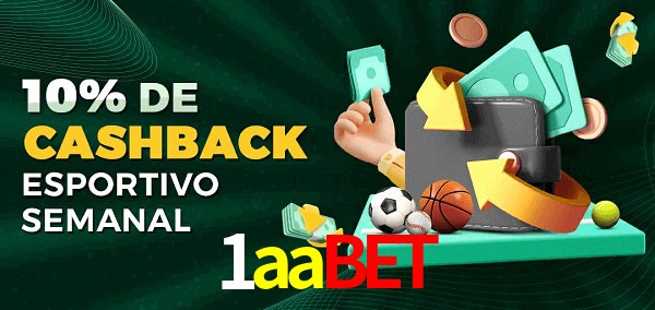 10% de bônus de cashback na 1aabet